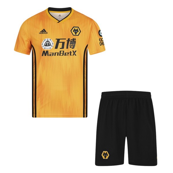 Camiseta Wolves Primera equipo Niño 2019-20 Amarillo